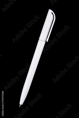 stationery for writing, ballpoint pen isolated on white background