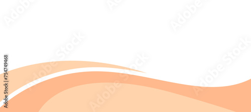 Contemporary separation waves shape, divider vector illustration