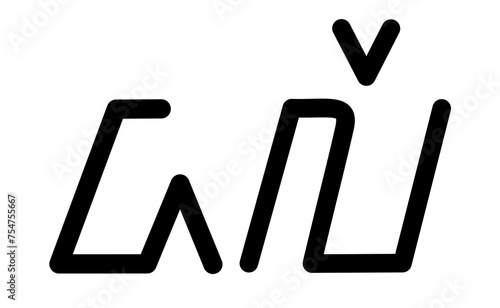  Illustration vector graphic of the name Dale, sundanese script, unique font. Great for printing on your personal items