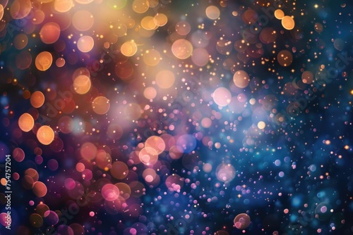 Colorful bokeh blurred background 