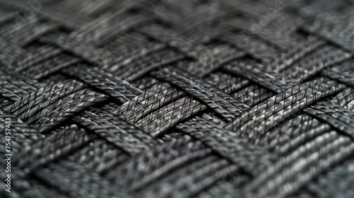 Charcoal Herringbone Texture Design in Steel Gray Photography