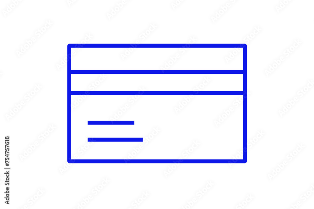 Isolated Credit card illustration in line style design. Vector illustration. Isolated Credit card illustration in line style design. Vector illustration.