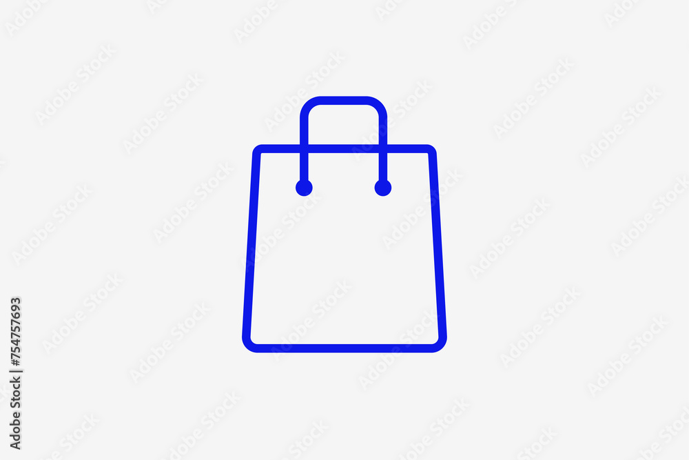 bag illustration in line style design. Vector illustration. bag illustration in line style design. Vector illustration.