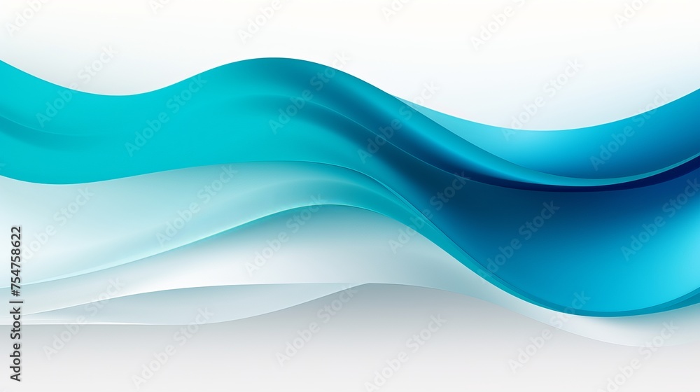 Abstract blue and turquoise strip waves adorn a white horizontal background, offering a dynamic and captivating texture. Abstract blue and turquoise strip waves adorn a white horizontal background, offering a dynamic and captivating texture.