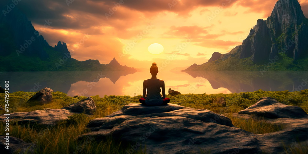 meditation and mindfulness to relieve stress and improve mental well-being. Generative Ai