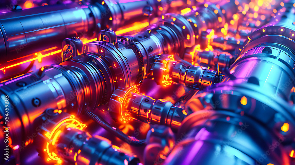 Futuristic Technology Background, Neon Lights and Digital Concept, Modern Science and Innovation Futuristic Technology Background, Neon Lights and Digital Concept, Modern Science and Innovation