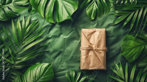 A biodegradable package material used for eco-friendly delivery