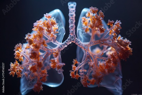 The intricate beauty of the lungs photo