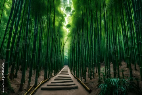 bamboo forest at night