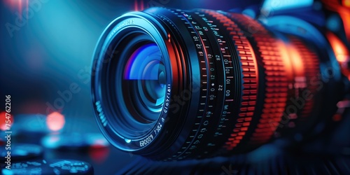 Pro Camera Lens Close-Up  Clarity  Focus  Precision