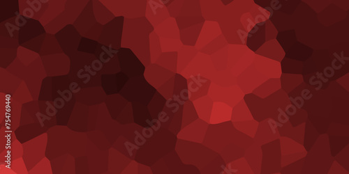 Abstract dark red stained glass background pattern .dark red stained glass window art background .seamless pattern with 3d shapes vector vintage design .
