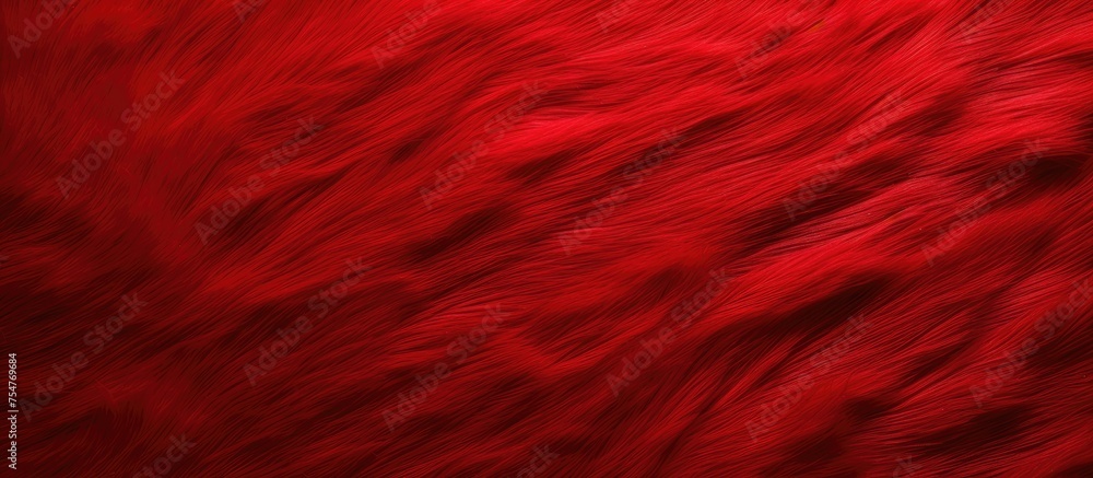 This image features a vibrant red background covered in plush fur, creating a luxurious and lavish atmosphere. The rich texture of the fur adds depth and elegance to any design. This image features a vibrant red background covered in plush fur, creating a luxurious and lavish atmosphere. The rich texture of the fur adds depth and elegance to any design.