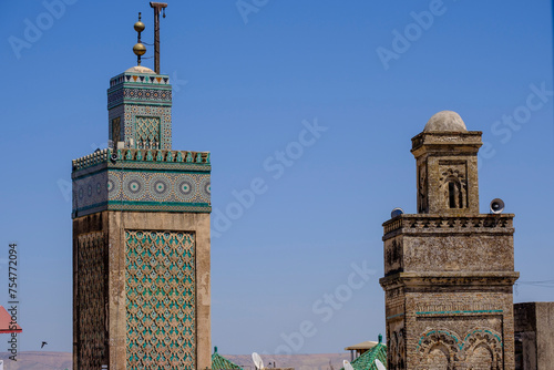 Fotomural Bou Inania madrasa, Fez, morocco, africa