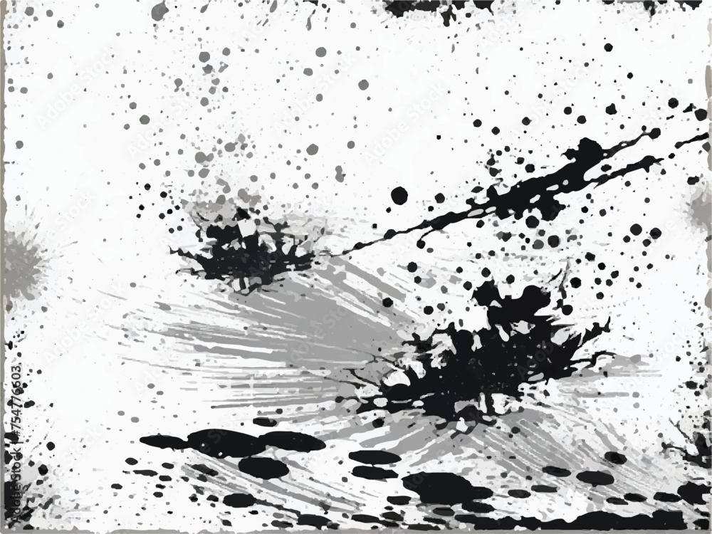 Abstract background. Monochrome texture. Image includes a effect the black and white tones. Black and white Grunge texture. EPS 10. Vector Illustration.                                                