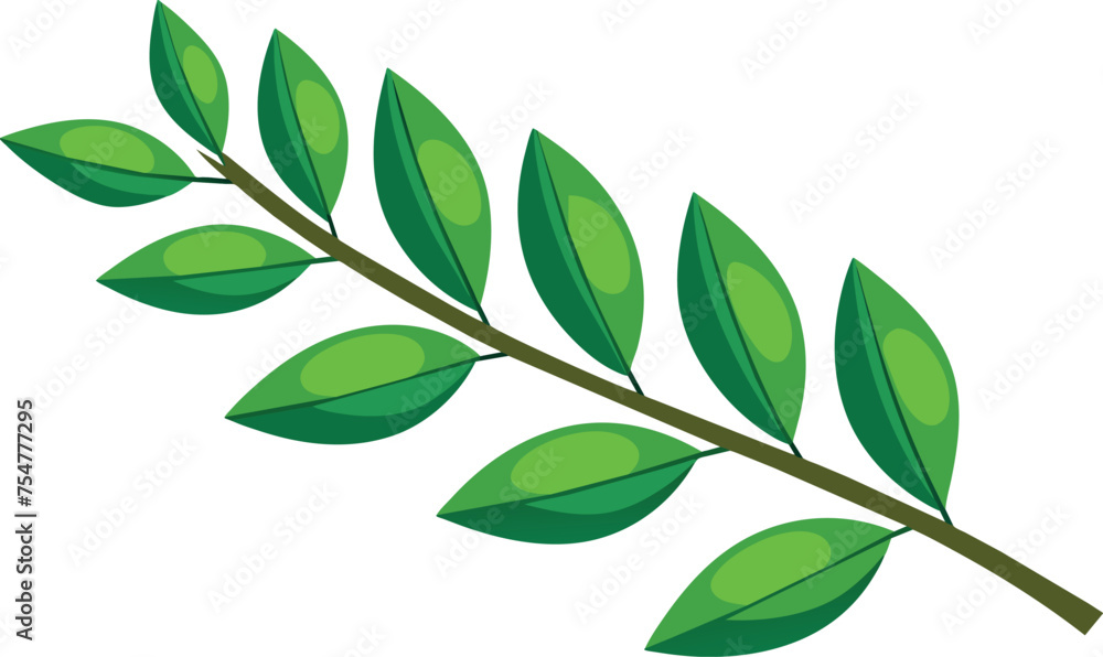 branch-of-leaves vector white-background.eps