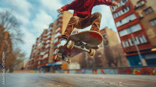Person Skateboarding Down Street