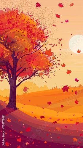 Capture the magic of autumns twilight with a dreamy wallpaper for your device.