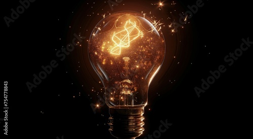 Glowing Light Bulb