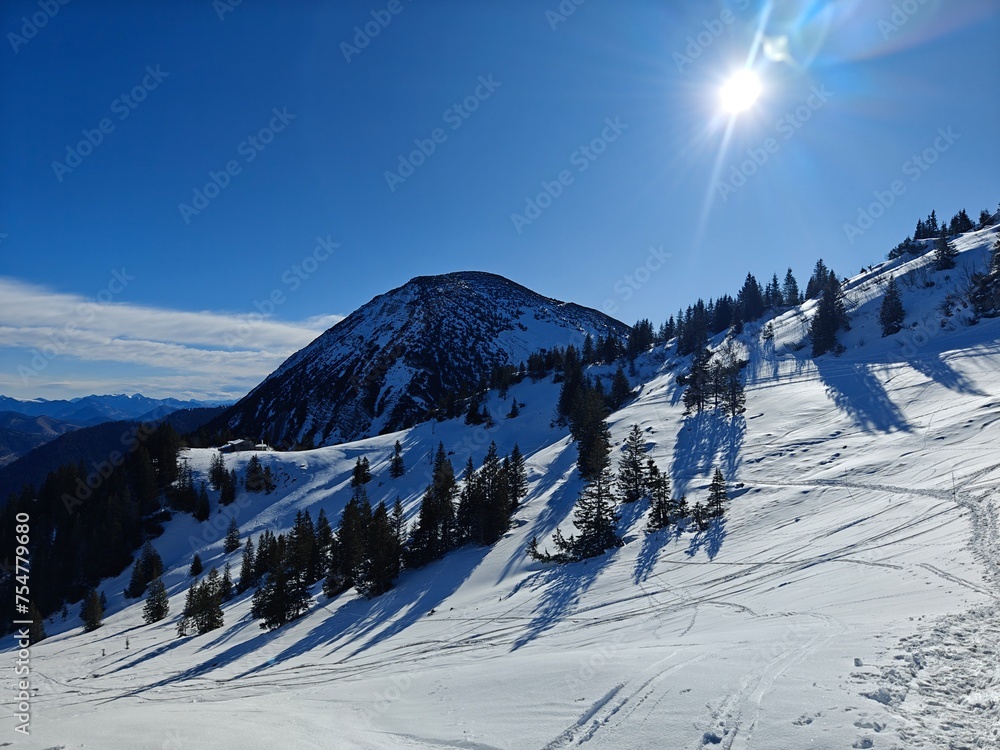 Fototapeta premium winter mountain landscape