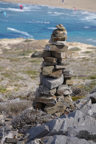 Steinmaennchen auf Prasonisi bei Rhodos photo