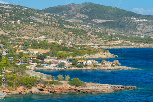 Picturesque Mikro Nisi village in Zakynthos Island, Greece, Europe