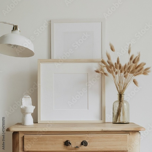 Beautiful mockup frame in a interior background
