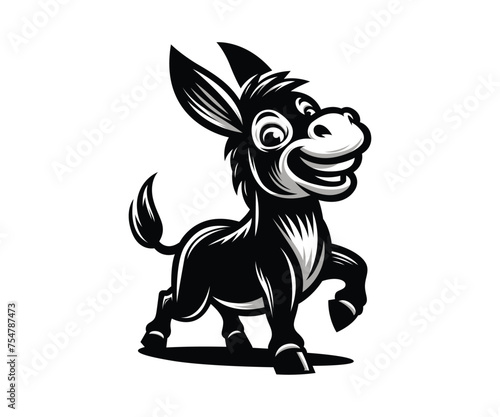 Crazy Donkey Vector