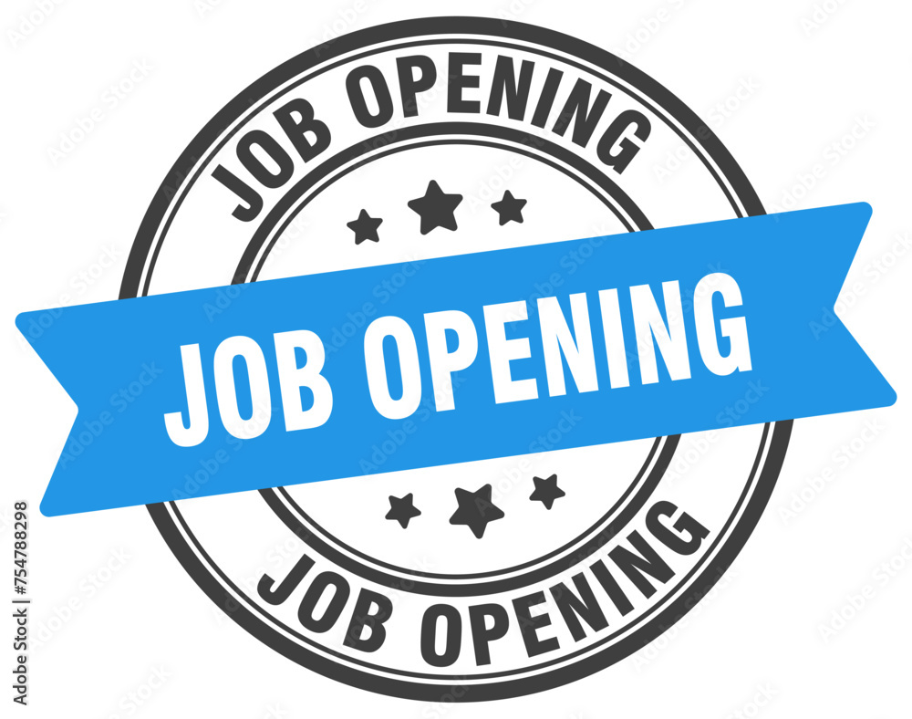 job opening stamp. job opening label on transparent background. round sign job opening stamp. job opening label on transparent background. round sign