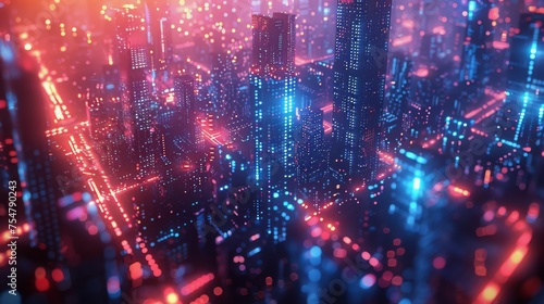 Abstract Background With Bright Lights and Blurs