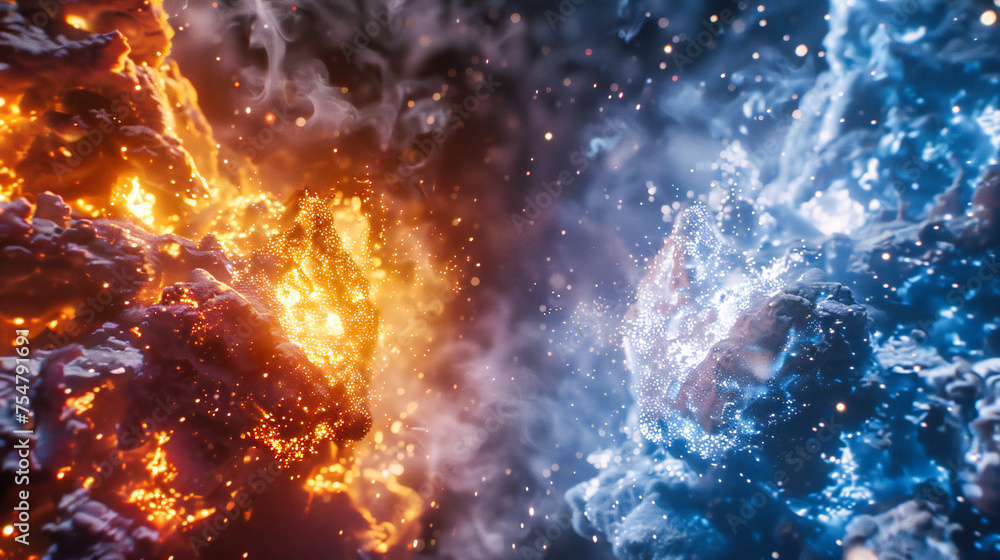 Galaxy Nebula Explosion, Cosmic Abstract Background, Vibrant Astronomy and Space Concept Galaxy Nebula Explosion, Cosmic Abstract Background, Vibrant Astronomy and Space Concept