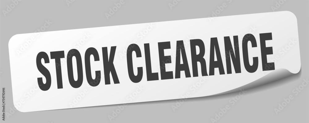 stock clearance sticker. stock clearance label stock clearance sticker. stock clearance label