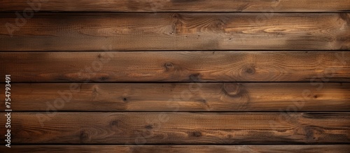 A wooden wall constructed from planks of different sizes, showcasing the texture and organic patterns of the old wood. The planks are arranged in a cohesive manner, creating a sturdy structure.
