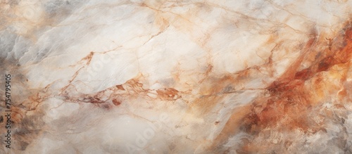 A detailed look at an aged marble surface, showcasing intricate veins and patterns. The surface is weathered and worn, adding character to the stone.