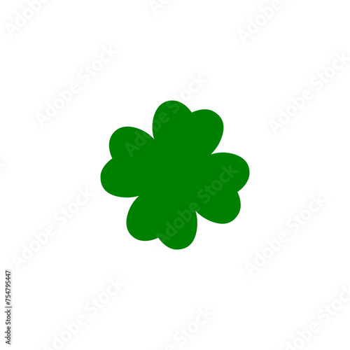 Clover leaves icon isolated on transparent background