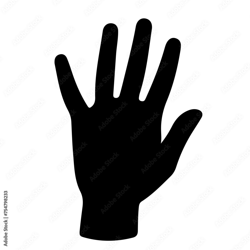 silhouette of a hand sign silhouette of a hand sign