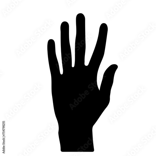 silhouette of a hand sign
