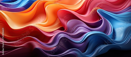 abstract background of colored silk or satin wavy folds.