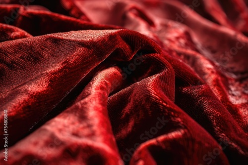Red Velvet Elegance: Fashion-Forward Abstract Background