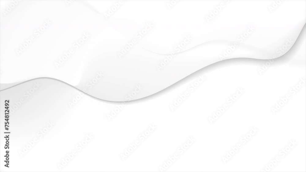Abstract white grey smooth waves minimal elegant background. Video animation Ultra HD 4K 3840x2160 Abstract white grey smooth waves minimal elegant background. Video animation Ultra HD 4K 3840x2160
