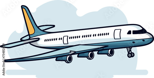Wings of imagination Airplane vector design