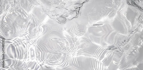 white wave abstract or rippled water texture background. water texture, transparent water surface.