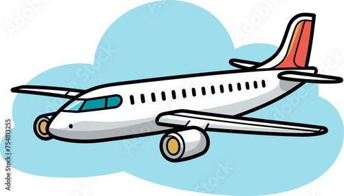 Skyward adventure Airplane vector artwork