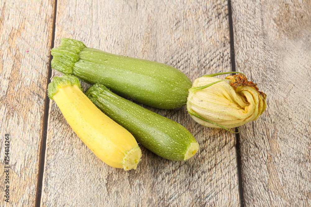 Raw baby organic zucchini heap Raw baby organic zucchini heap