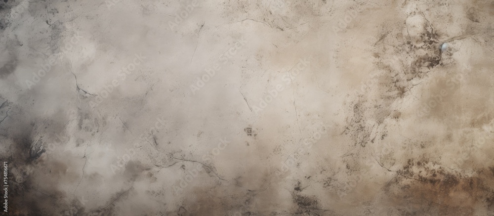 A stark black and white image showcasing the rough and textured surface of a wall. The polished cement reflects minimal light, while the dirty floor adds contrast to the composition.