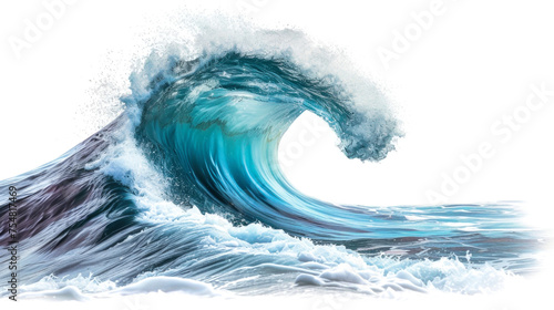 Fototapeta Naklejka Na Ścianę i Meble -  Isolated sea wave