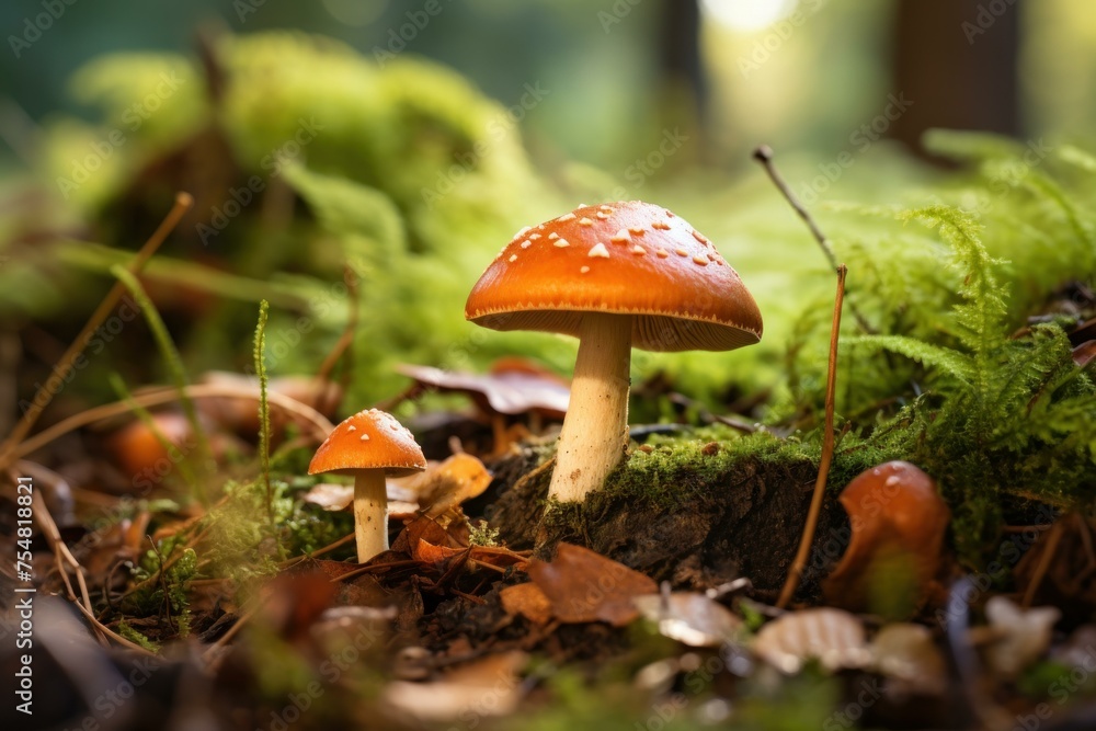 Nutty Mushroom boletus edulis. Fungus porcini. Generate Ai Nutty Mushroom boletus edulis. Fungus porcini. Generate Ai