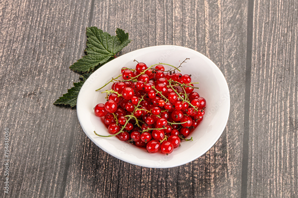 Sweet ripe red currant berries Sweet ripe red currant berries