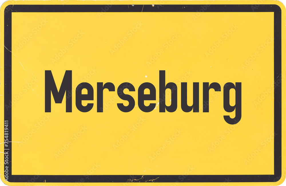 Ortsschild Merseburg