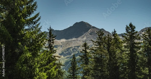 Timelapse view of Pizzo Stella from Fraciscio - Italian Alps Peak (ID: 754819872)
