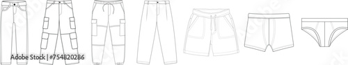 Vector mans pant collection